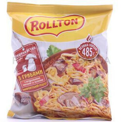 Роллтон. Локшина Роллтон яєчна з грибами 85 г(4820179253740)