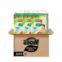 Трусики-подгузники CHEERFUL BABY для детей 6-11 кг (размер M, унисекс, 3х54 шт) (853880-3)