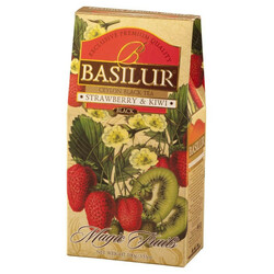 Basilur. Чай чорний Basilur з ківі і полуницею 100г(4792252100343)