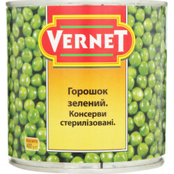 Vernet. Горошек зеленый 400г (3083680806565)