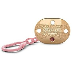 Suavinex. Ланцюжок- кліпса для пустушки Couture, рожева(8426420046145)