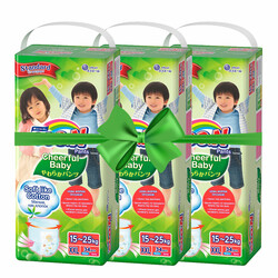 Трусики-подгузники CHEERFUL BABY для детей 15-25 кг (размер XXL, унисекс, 3х34 шт) (853883-3)