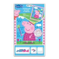 Peppa Pig. Н-р Аппликац страз-паєт СвинкаПеппа18х30 шт(4680274017117)