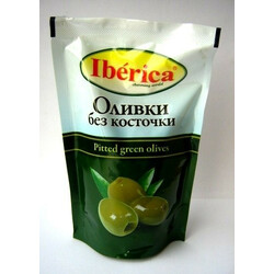 Iberica. Оливки б/к пэт пакет 170г (8436024294668)