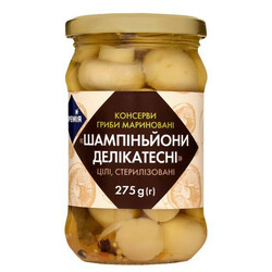 Премія. Гриби шампіньйони мариновані стерилізовані 275 гр(9865060029993)