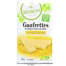 Le Pain des Fleurs. Вафлі Bisson органічні з лимоном 190г(3380380079115)