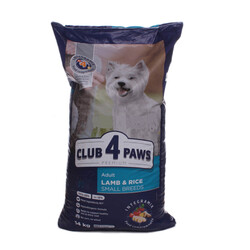 Клуб 4 Лапы. Корм с ягненком и рисом 14кг (909573)