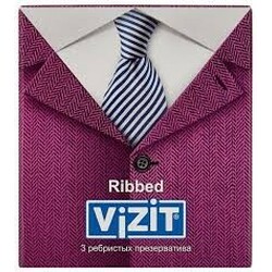 Vizit. Презервативи Ribbed 3 шт(4601834004101)
