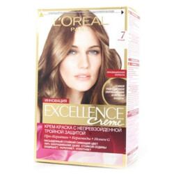 L`Oreal. Краска для волос  Excellence тон 7 1шт (3600520222301)