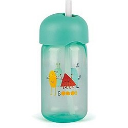 Suavinex. Поїльник з трубочкою "Історії маленьких монстрів" Зелений(8426420040112)