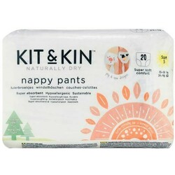 Kit&Kin. Ач Підгузники-трусики розмір 5(15-18 кг), 20 шт(5060479851577)