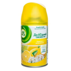 AirWick. Сменный баллон для авто-освежителя Лимон и Женьшень 250мл (4607109402191)