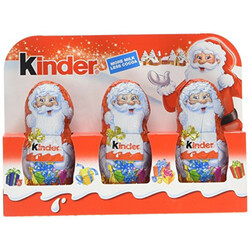 Kinder. Шоколадний дід Мороз   3*15 г-уп(4008400511528)
