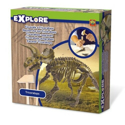 Ses. Набір серії "Дослідник" - РОЗКОПКИ СКЕЛЕТА ТРИЦЕРАТОПСА(інструменти, "скам'янілості")  (2502