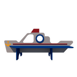 Kidigo. Гойдалка на пружині Кораблик(12612)