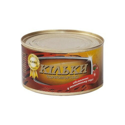 Клювання@. Кілька чорноморські обсмажені в томат соусі №5(4820185920162)