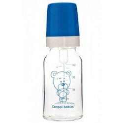 Canpol. Пляшка скляна, 120 мл, 3мес+  (5903407421025)