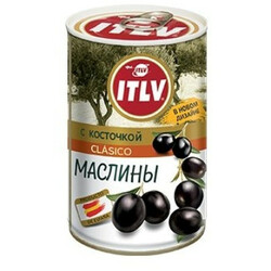 ITLV. Оливки черные с косточкой 314 мл(8410179003023)