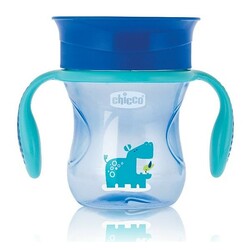 Chicco. Поильник-непроливайка Perfect Cup 12м+ Синий, 200 мл (8058664081387)