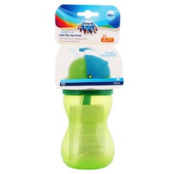 Canpol. Бідончик з трубочкою, 370 мл, 12мес+ Зелений(5901691812277)