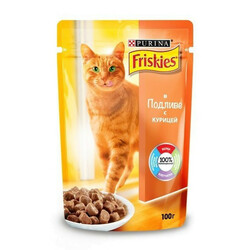 Friskies.  Корм для котов с курицей в соусе 100 гр(424203)