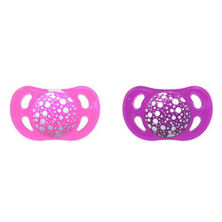 Twistshake. Пустушка 0-6 мес 2 шт Рожева-фіолетова(24913)