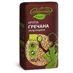 Сквирянка. Крупа Сквирянка гречневая непропаренная Organik 800 г(4820006011253)
