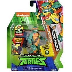 TMNT. Фігурка серії "Еволюція Черепашек-Ниндзя"  з бойовим панциром - МІКЕЛАНЖЕЛО(12 см) (80828)