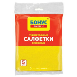 Бонус. Салфетки вискозные 5шт-уп (4823071621242)
