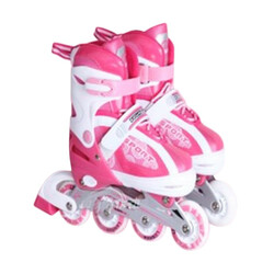 Babyhit.  Детские ролики №806(S)PU 4 LED - розовый (0015)