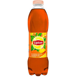 Lipton. Чай холодный черный со вкусом персика, 1,5л (4823063108867)