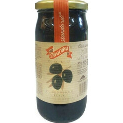 Diva Oliva. Маслини черные с косточкой 370 мл(5060235651298)