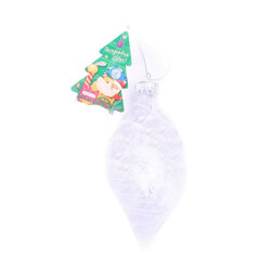 Прикраса ялинкова Шар стекло пр-белый 6см(0250011127290)