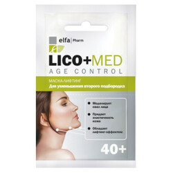 Elfa Pharm. Маска-лифтинг Lico+Med уменьшение второго подбородка 40+ 20мл  (4823015933271)