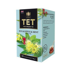 ТЕТ. Чай черный ТЕТ Эвкалиптово-мятный конверт 20*2г в уп(5060207696203)