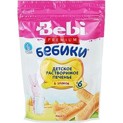 Bebi Рremium. Печенье «Бебики» 6 злаков, 115 г (033978)