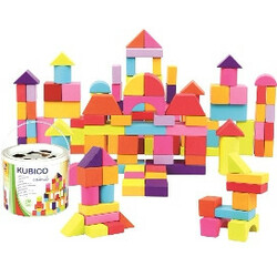 Bino.  Игровой набор Bino Кубики в ведре 100 деталей (84203)