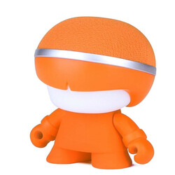 Xoopar. Акуст. система XOOPAR - Mini XBOY (7,5 cm, оранж., c Bluetooth, зарядн.USB-каб, LED-подсв., 