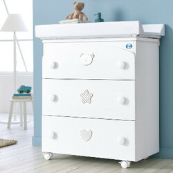 Pali. Пеленальный комод Birillo белый (8095232)