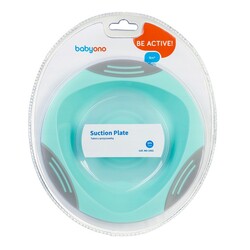 BabyOno. Миска з присоском М'ятний(5901435411094)