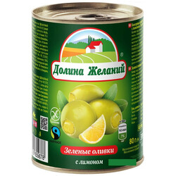 Долина бажань. Оливки з лимоном 260 мл(5060235655678)