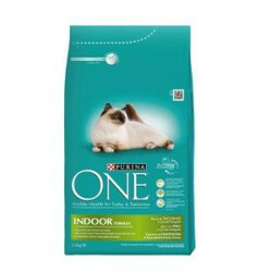 ONE. Корм для котов ONE Indoor с индейкой 1,5 кг(7613035514669)