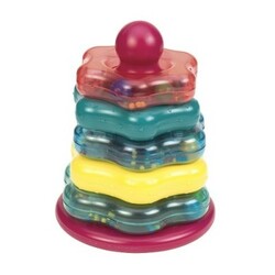 Battat Lite. Развивающая игрушка Цветная пирамидка (7 предм.) (BT2407Z)