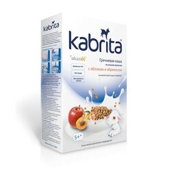 Kabrita. Гречана каша на козиному молочку з яблуком і абрикосою від 5-х міс., 180 р.(006352)