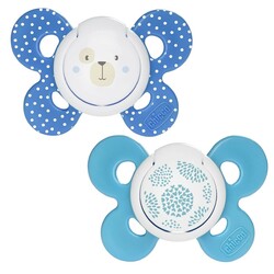 Chicco . Пустушка Physio Comfort, силікон, 6-16 m(2шт) хлопчик(8058664082520)