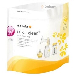 Пакети Medela для парової стерилізації пляшок в мікрохвильовій печі. 1 шт.(0080391)