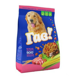 Гав! Корм для собак мясное ассорти сухой 500г(4820083900013)