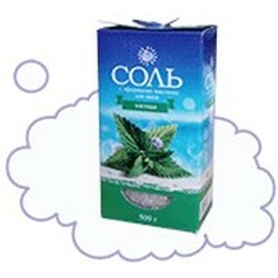 Карапуз. Сіль з ефірними оліями для ванн М'ята, 500 г(381085)