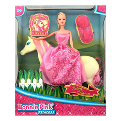 Bonnie Pink. Набор іграшковий Лялька з конем D1(0250010661351)