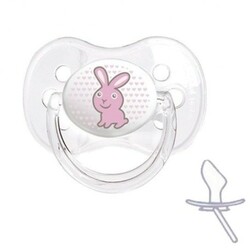 Canpol. Пустышка силиконовая анатомическая Transparent, 0-6мес+ (22-511)